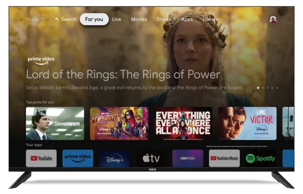 3 Smart TV RCA 50" 50UHDRC 4K Ultra HD HDR