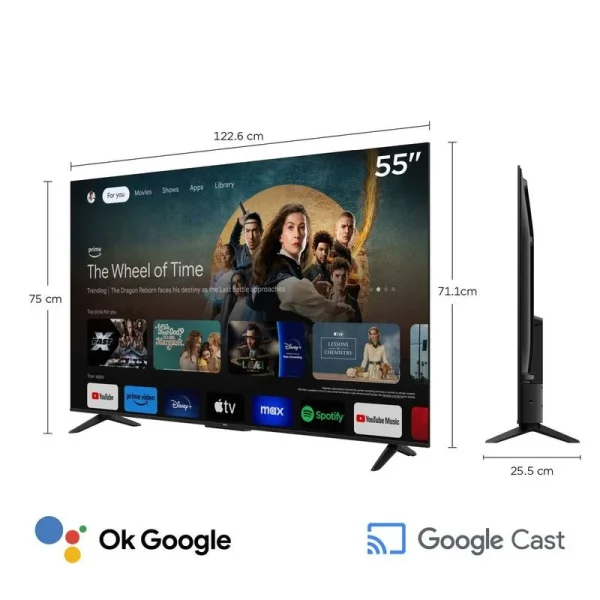 Smart TV TCL 55" 4K 55P6K HDR 10+ MEMC