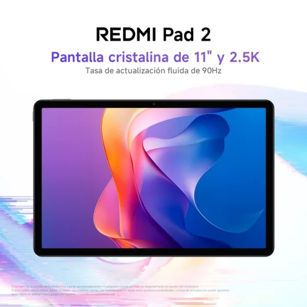 Tablet REDMI Pad 2 / Helio G100-Ultra / Crystal-clear 11"
