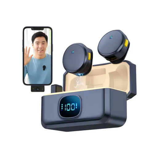 imagen 1 Micrófono Inalámbrico Dual Lavalier Q8 para Iphone