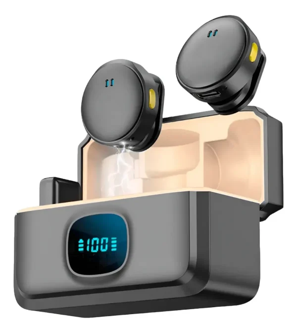 imagen 2 Micrófono Inalámbrico Dual Lavalier Q8 para Móvil