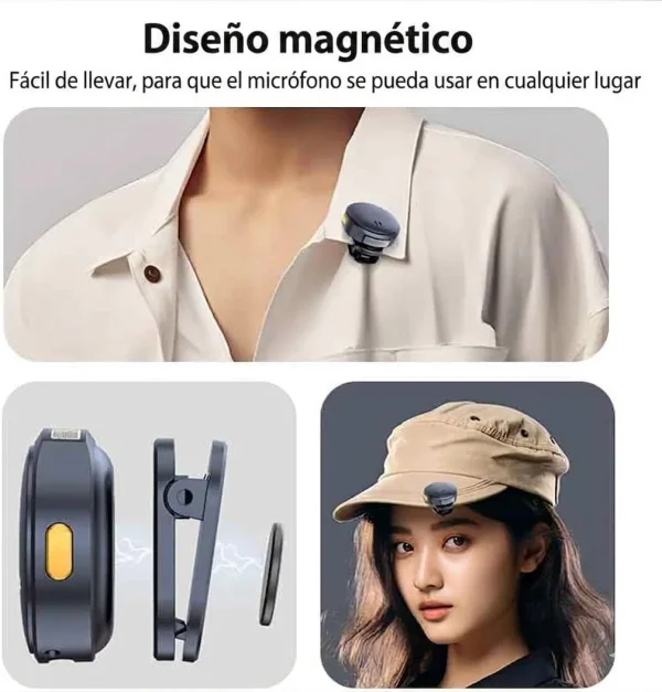 imagen 6 Micrófono Inalámbrico Dual Lavalier Q8 para Móvil