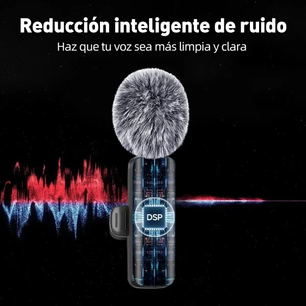 Micrófono Inalámbrico Dual Lavalier K9 para iPhone